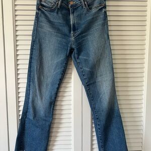MOTHER Insider Crop Step Fray Hey Sun Jeans